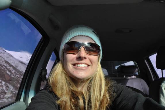 Muito feliz dentro do ar quente da Fiona, depois de atingirmos o ponto mais ao norte da expedição 1000dias no Alaska